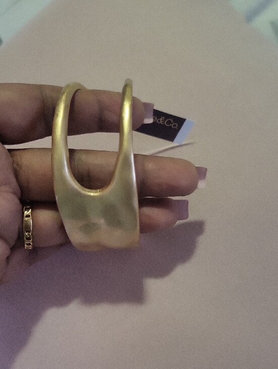 Style & Co. Jewelry - Style & Co. Gold Sculpted Open Cuff Bracelet